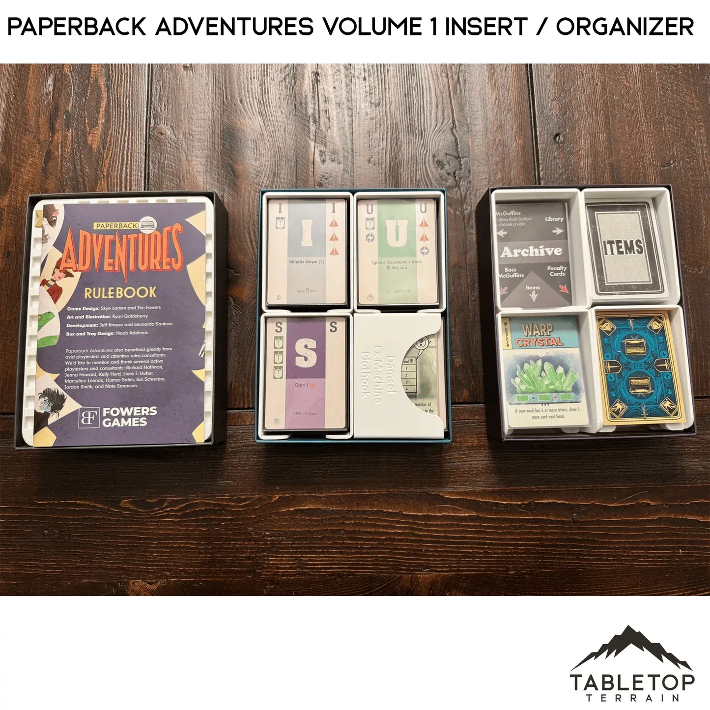 Paperback Adventures Volume 1 Insert / Organizer