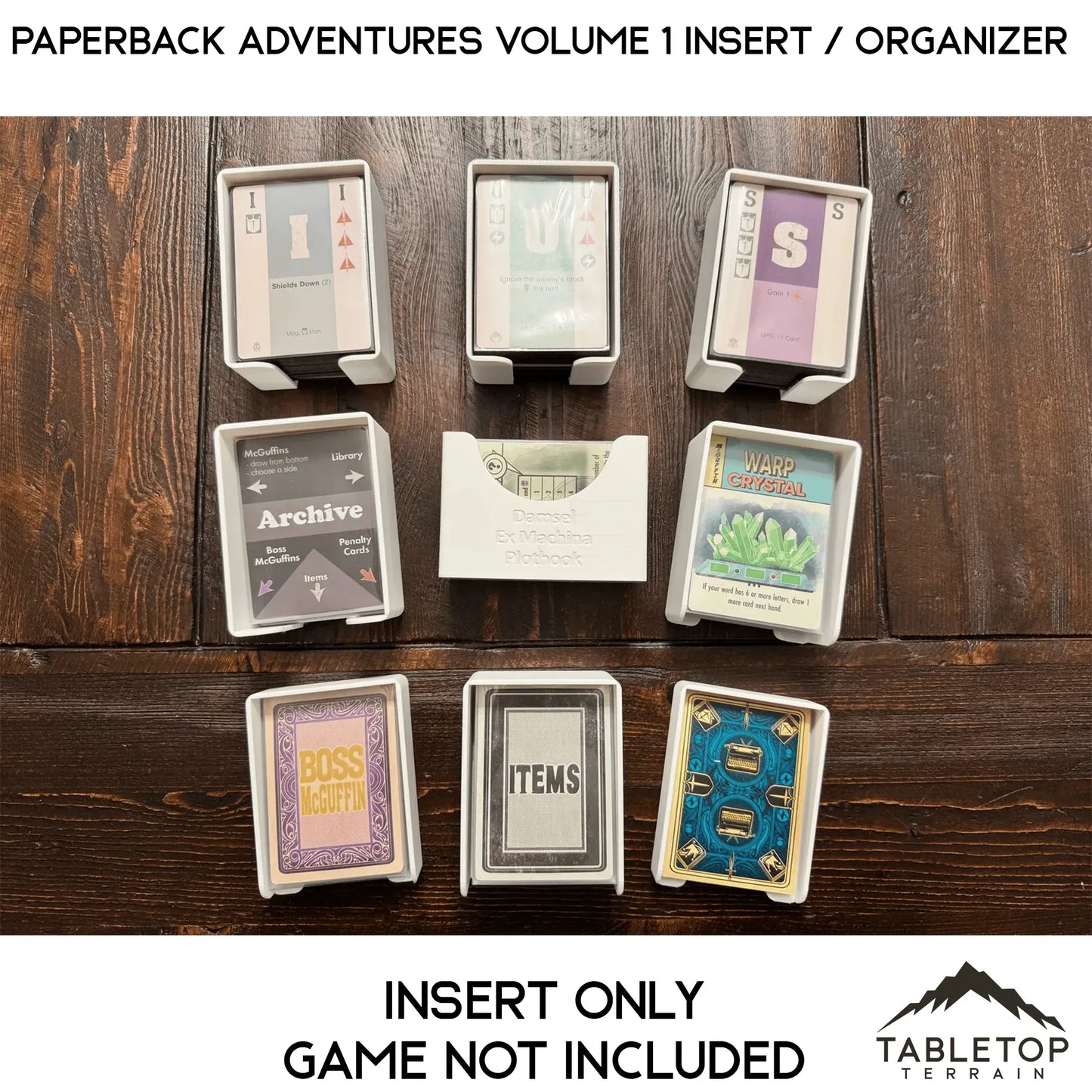 Paperback Adventures Volume 1 Insert / Organizer