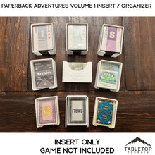 Paperback Adventures Volume 1 Insert / Organizer