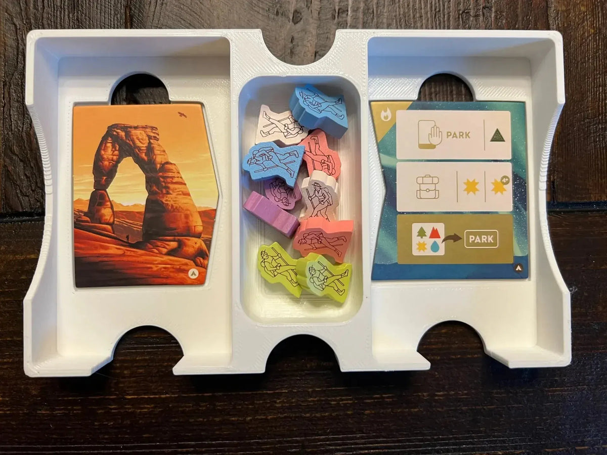 Parks with Nightfall and Wildlife Expansions Board Game Insert / Organizer