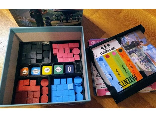 Pax Transhumanity Board Game Insert / Organizer