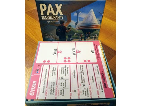 Pax Transhumanity Board Game Insert / Organizer