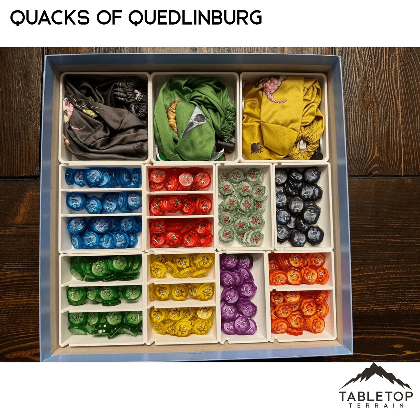 Quacks of Quedlinburg and Expansions Board Game Insert / Organizer