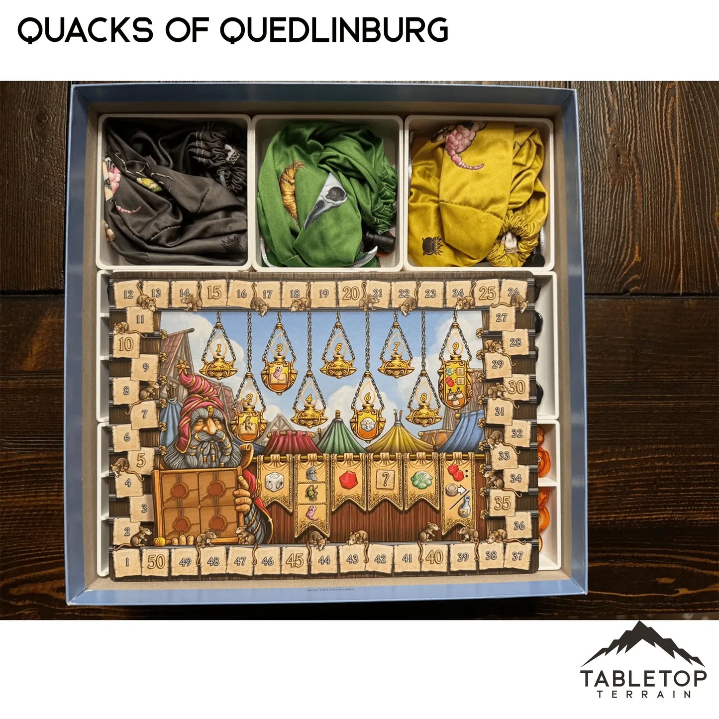 Quacks of Quedlinburg and Expansions Board Game Insert / Organizer