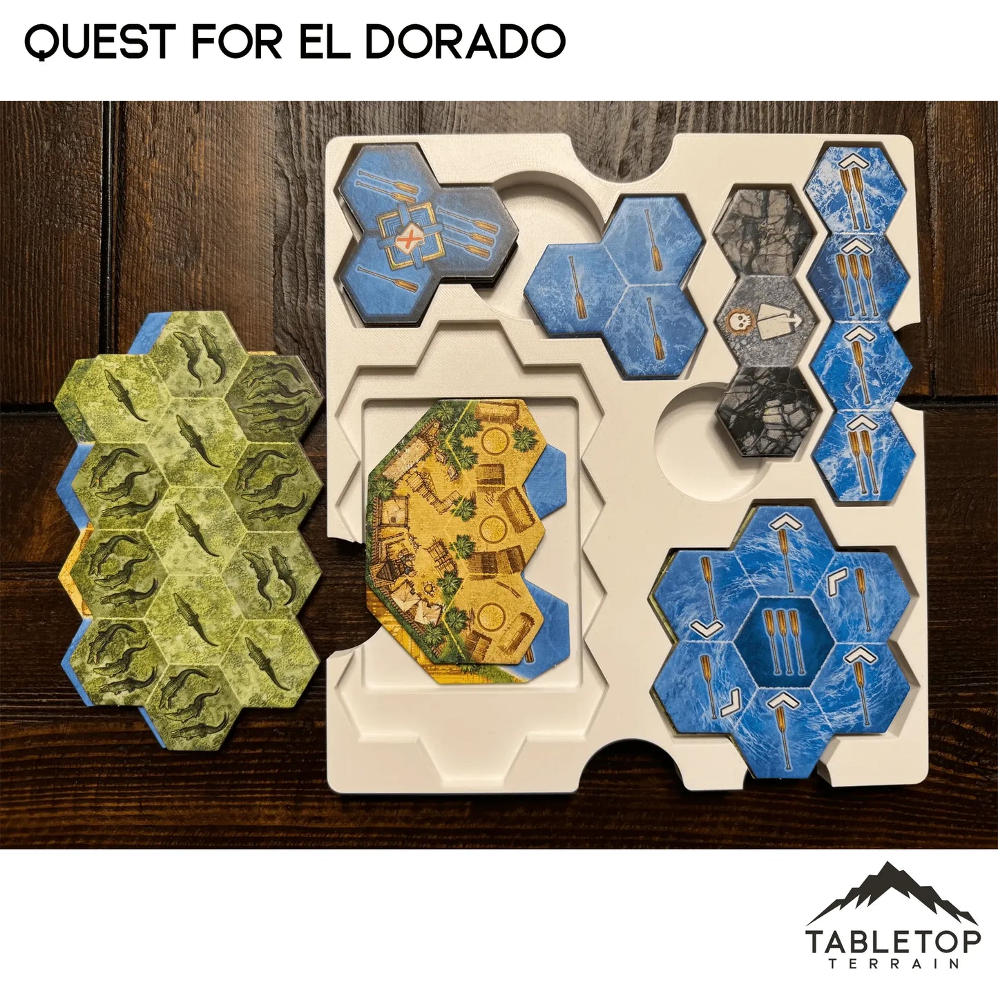 Quest for El Dorado (Lautapelit) Board Game Insert / Organizer
