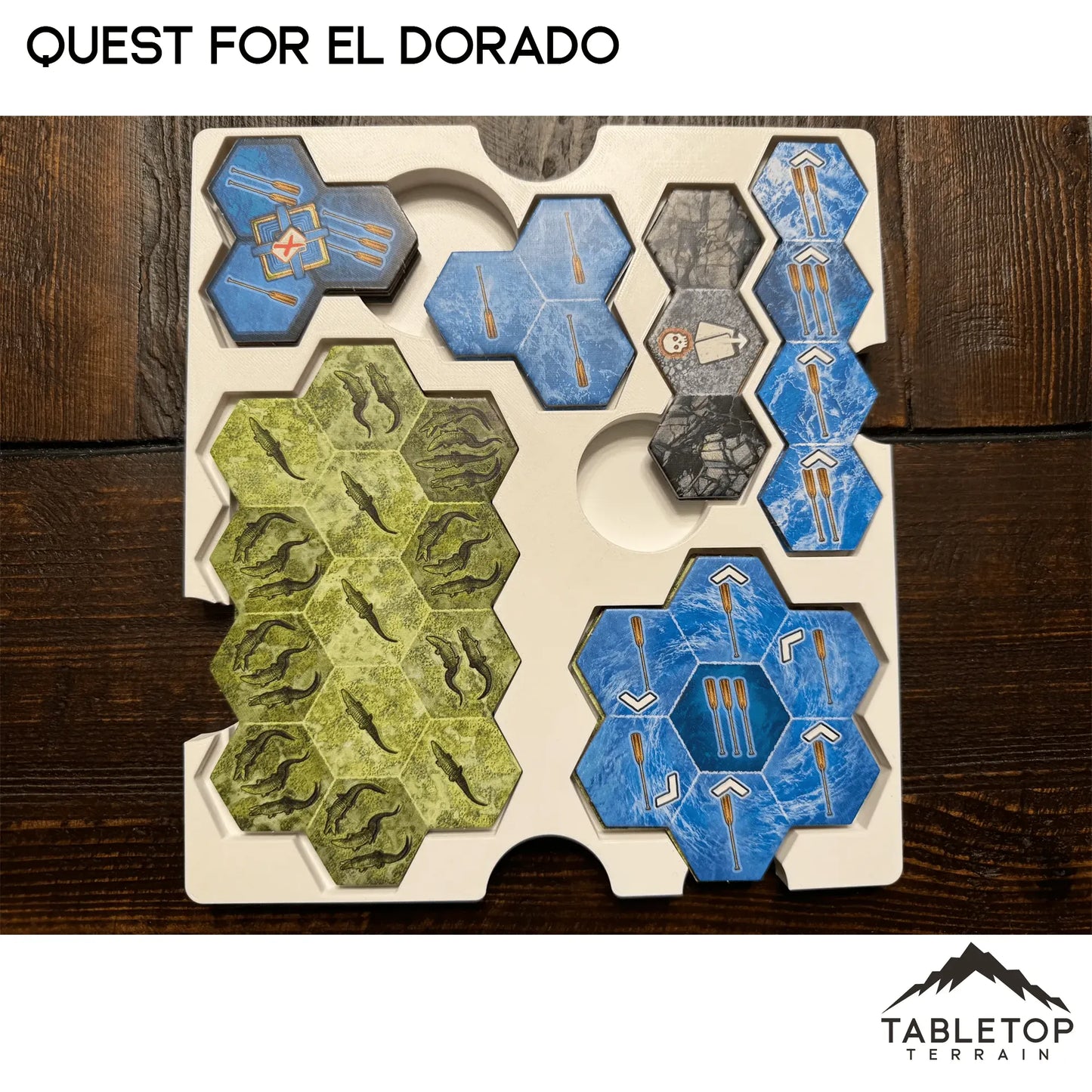 Quest for El Dorado (Lautapelit) Board Game Insert / Organizer