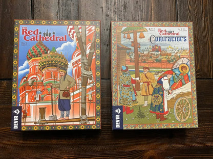 Red Cathedral with Contractors Expansion Board Game Insert / Organizer