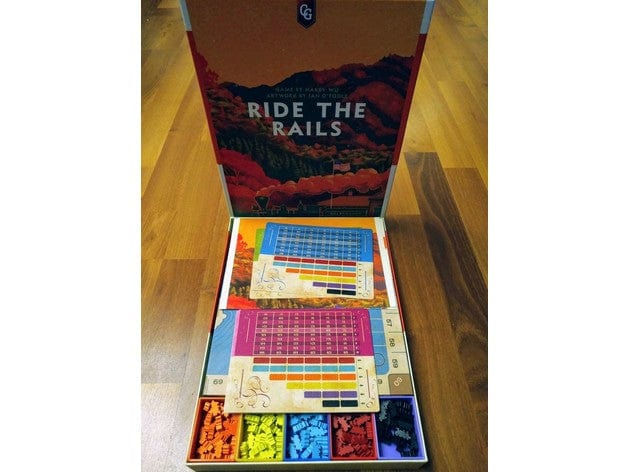 Ride The Rails with Expansion Board Game Insert / Organizer