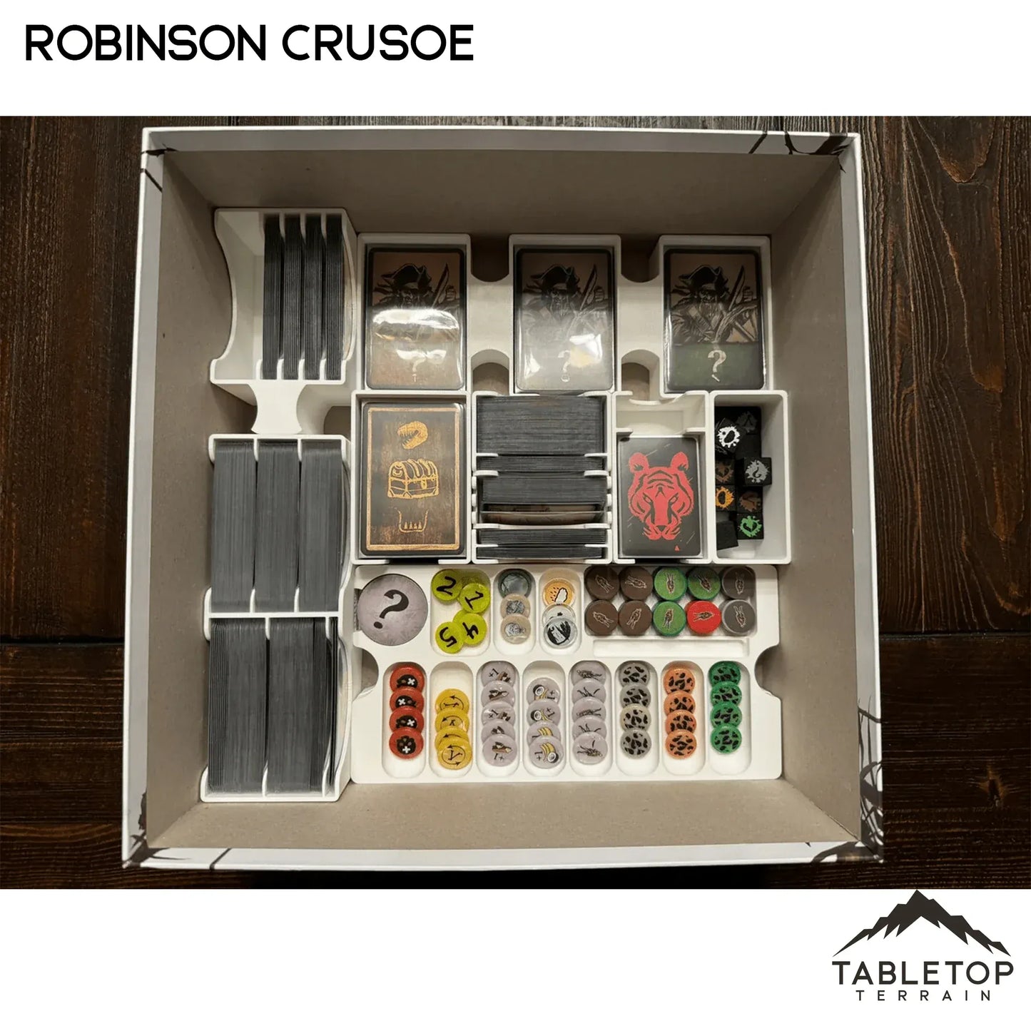 Robinson Crusoe Gamefound Collector's Edition Board Game Insert / Organizer