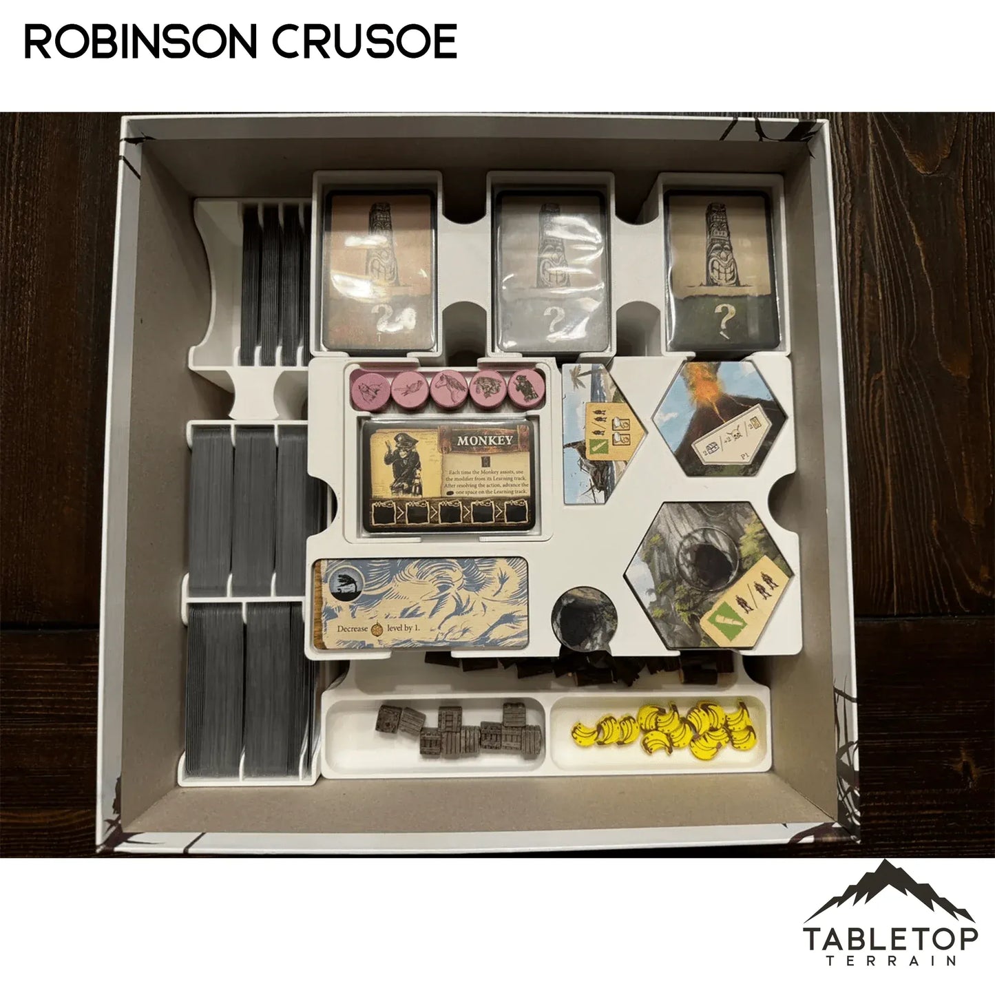 Robinson Crusoe Gamefound Collector's Edition Board Game Insert / Organizer