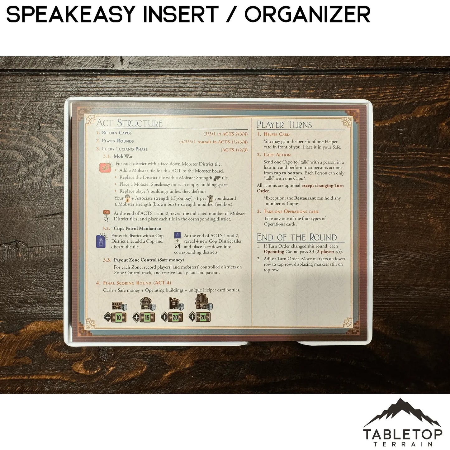 Speakeasy Insert / Organizer