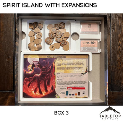Spirit Island Organizer for Content Through Nature Incarnate Insert / Organizer