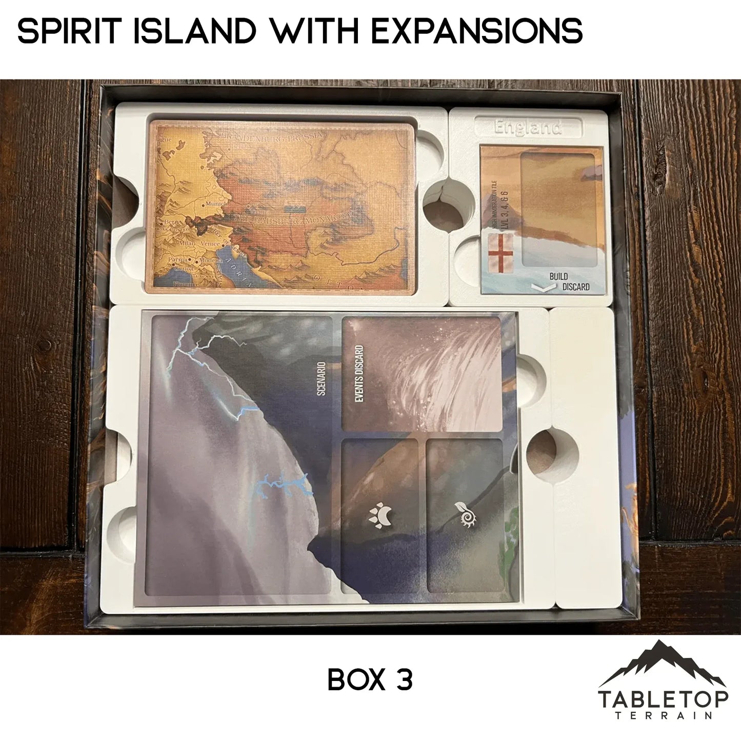 Spirit Island Organizer for Content Through Nature Incarnate Insert / Organizer