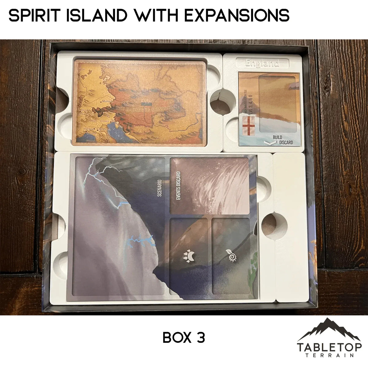 Spirit Island Organizer for Content Through Nature Incarnate Insert / Organizer