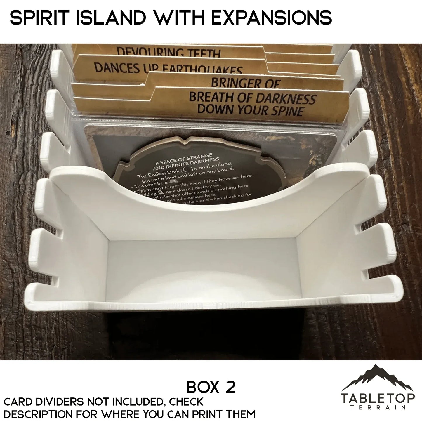 Spirit Island Organizer for Content Through Nature Incarnate Insert / Organizer
