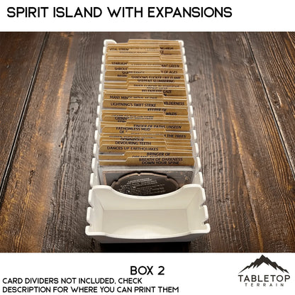 Spirit Island Organizer for Content Through Nature Incarnate Insert / Organizer
