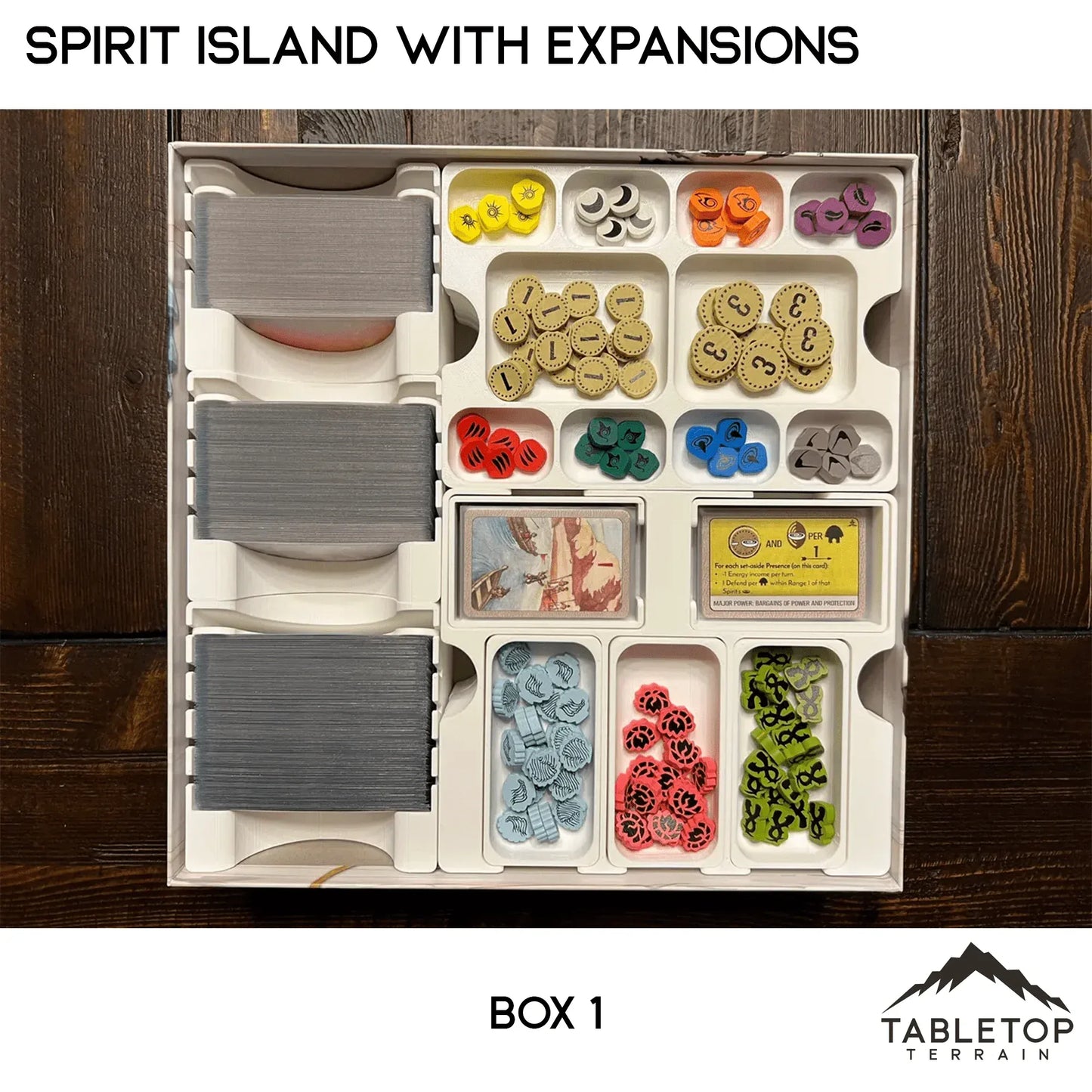 Spirit Island Organizer for Content Through Nature Incarnate Insert / Organizer