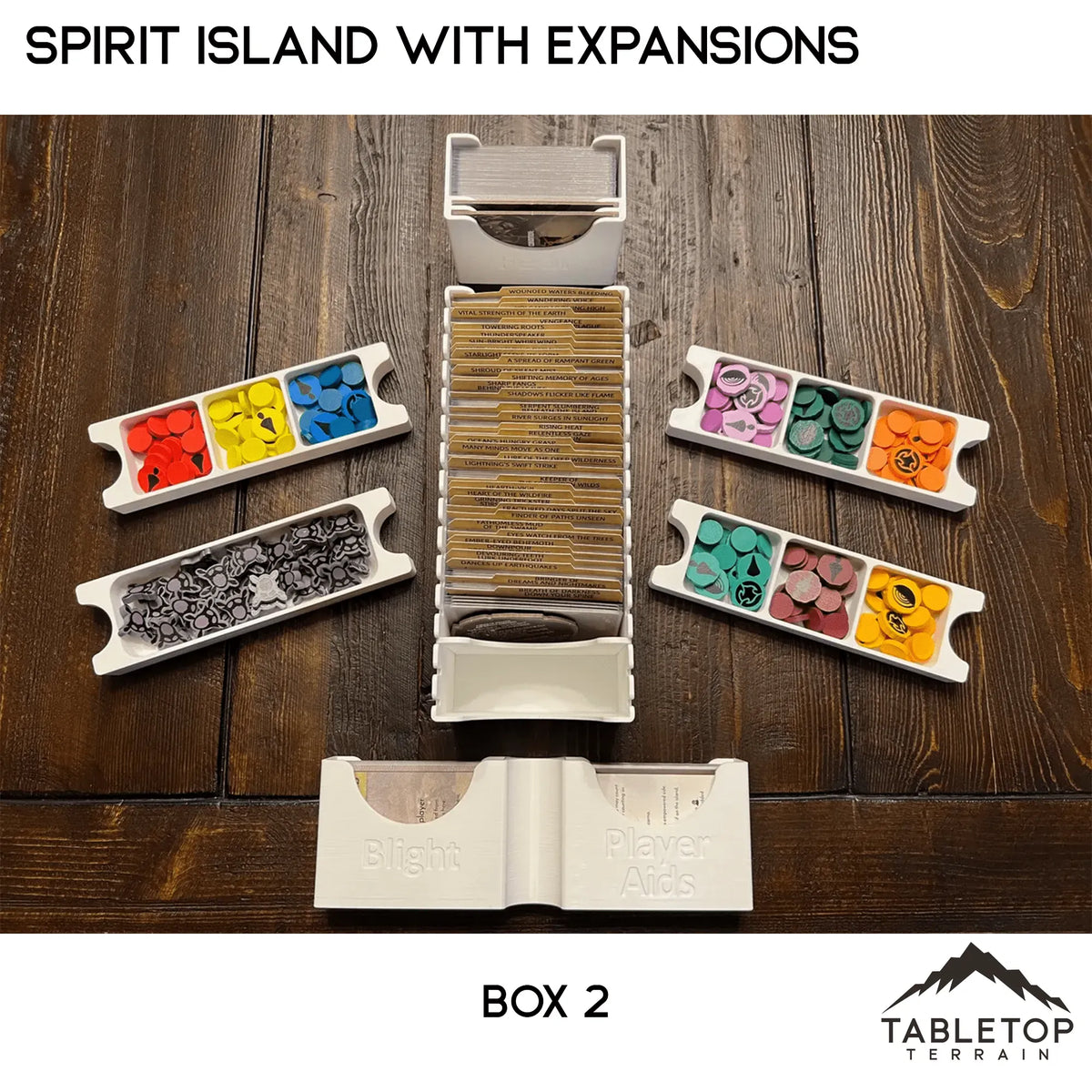 Spirit Island Organizer for Content Through Nature Incarnate Insert / Organizer