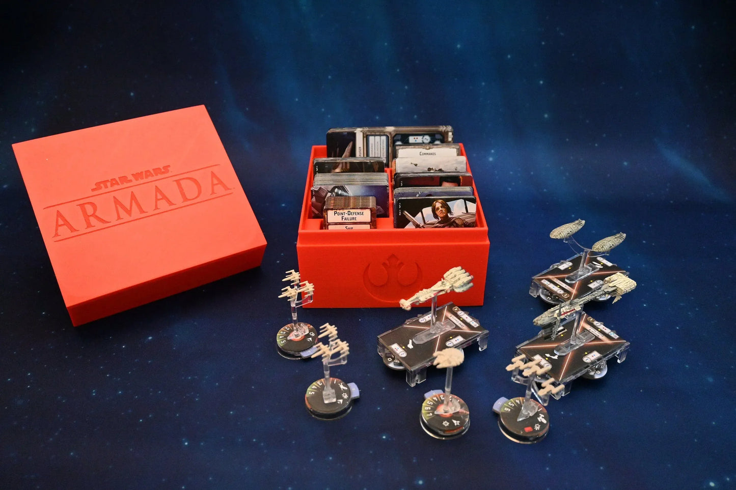 Star Wars Armada Card Storage Organizers with Magnetized Lids
