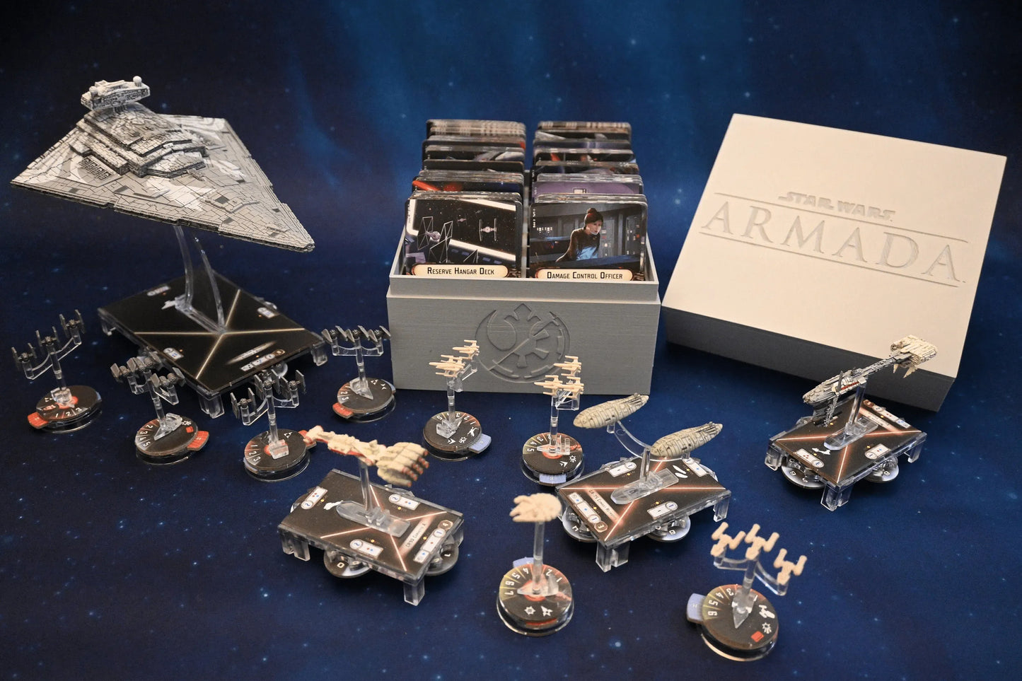 Star Wars Armada Card Storage Organizers with Magnetized Lids