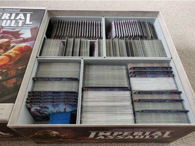 Star Wars Imperial Assault and Expansions Board Game Insert / Organizer