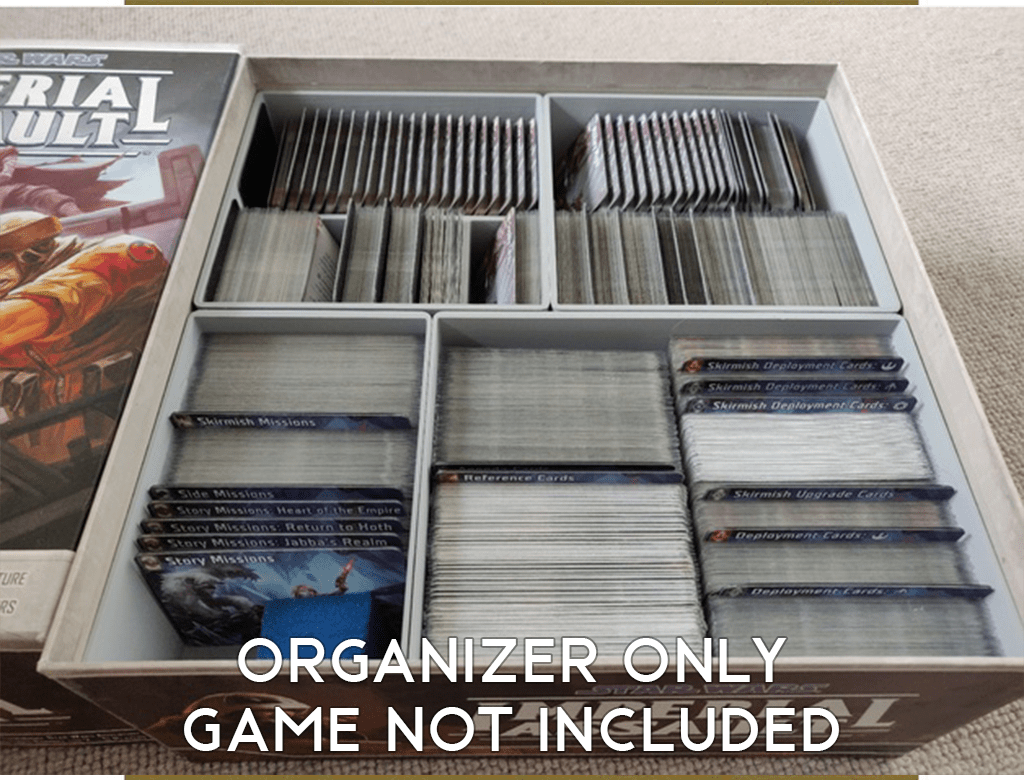 Star Wars Imperial Assault and Expansions Board Game Insert / Organizer