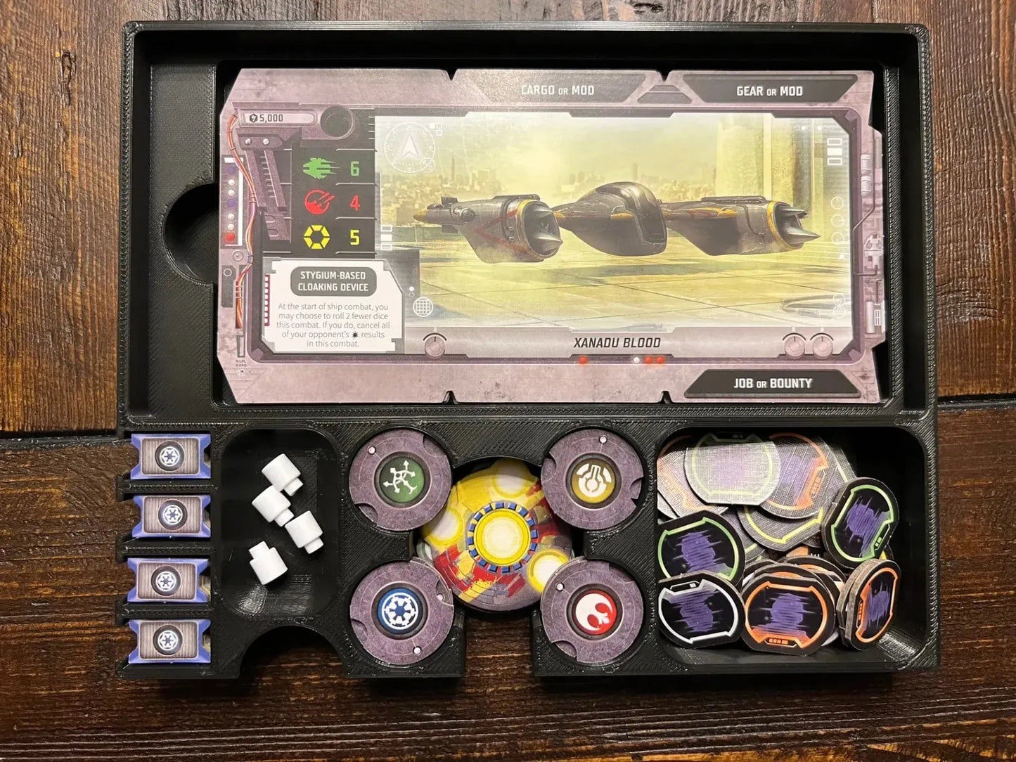 Star Wars Outer Rim with Unfinished Business Board Game Insert / Organizer