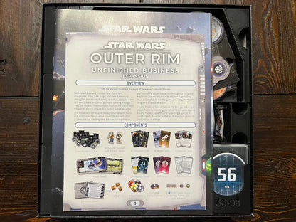 Star Wars Outer Rim with Unfinished Business Board Game Insert / Organizer