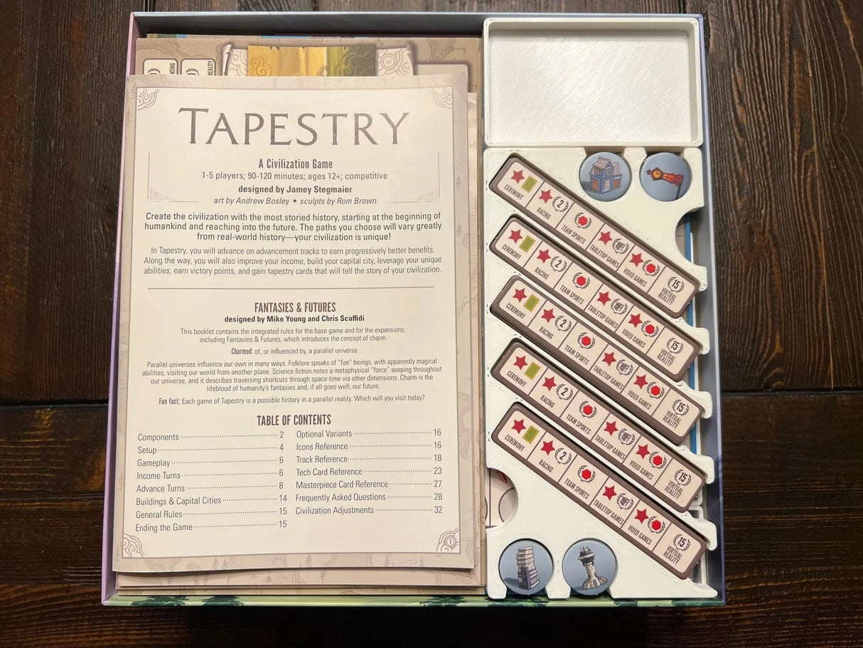 Tapestry with All 3 Expansions Board Game Insert / Organizer