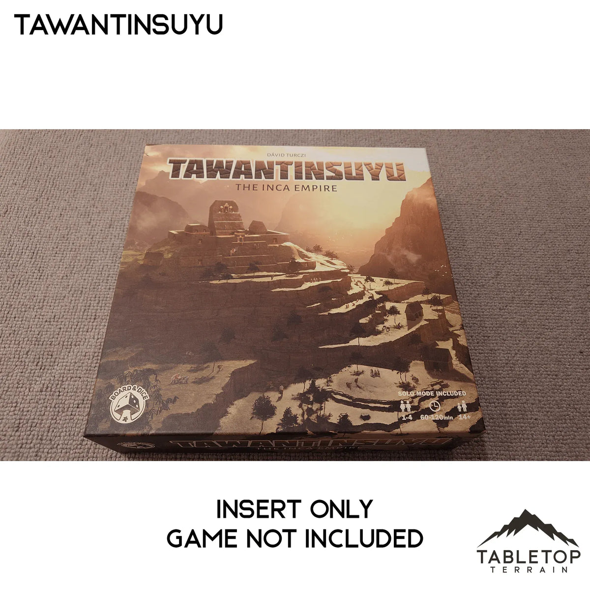 Tawantinsuyu Board Game Insert / Organizer