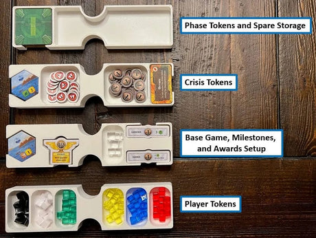 Terraforming Mars Ares Expedition + Expansions Board Game Insert / Organizer