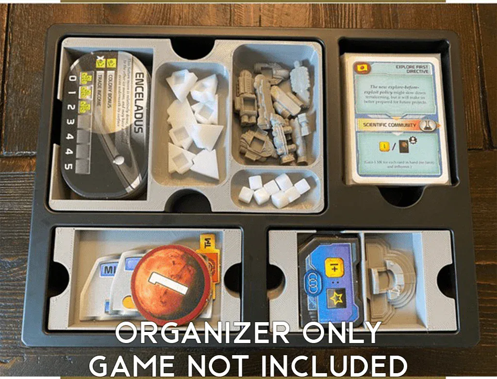 Terraforming Mars Big Box Trays Board Game Insert / Organizer