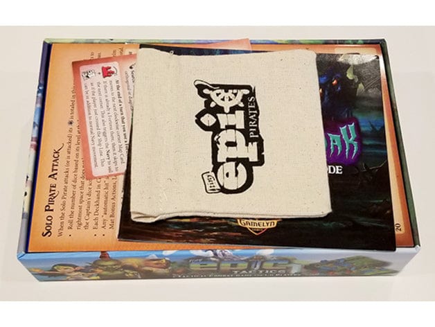 Tiny Epic Pirates Deluxe + Expansions Board Game Insert / Organizer