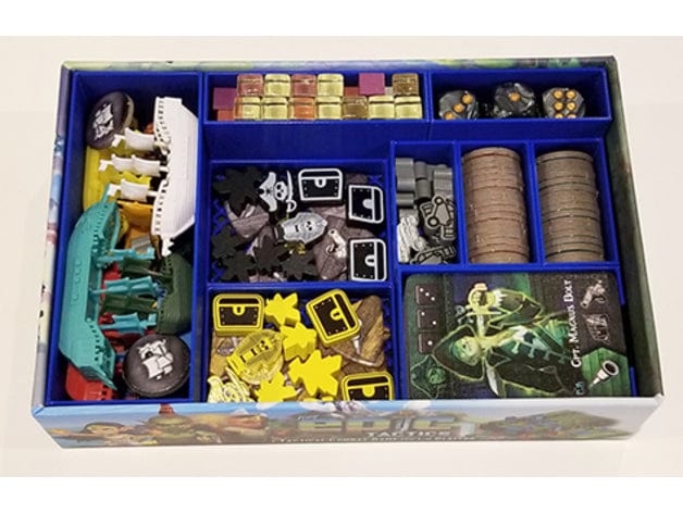 Tiny Epic Pirates Deluxe + Expansions Board Game Insert / Organizer