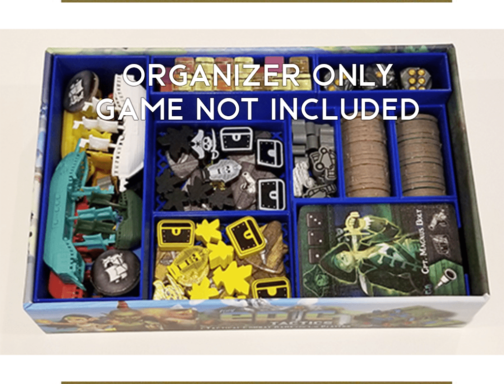 Tiny Epic Pirates Deluxe + Expansions Board Game Insert / Organizer