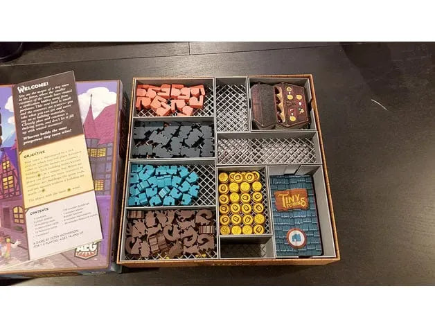 Tiny Towns + All Expansions Board Game Insert / Organizer