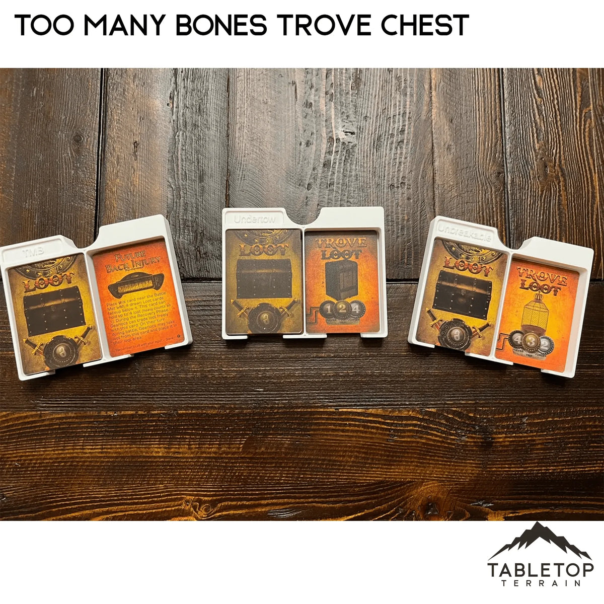Too Many Bones Trove Chest Board Game Insert / Organizer