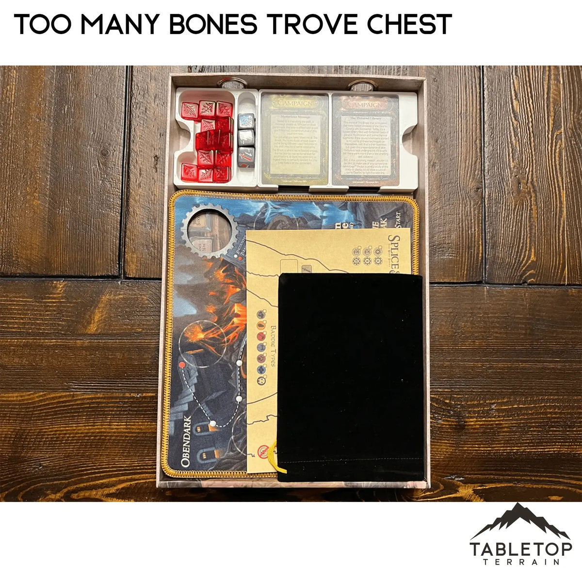 Too Many Bones Trove Chest Board Game Insert / Organizer