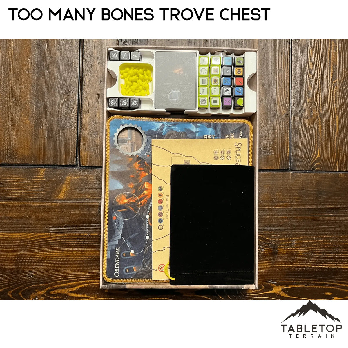 Too Many Bones Trove Chest Board Game Insert / Organizer