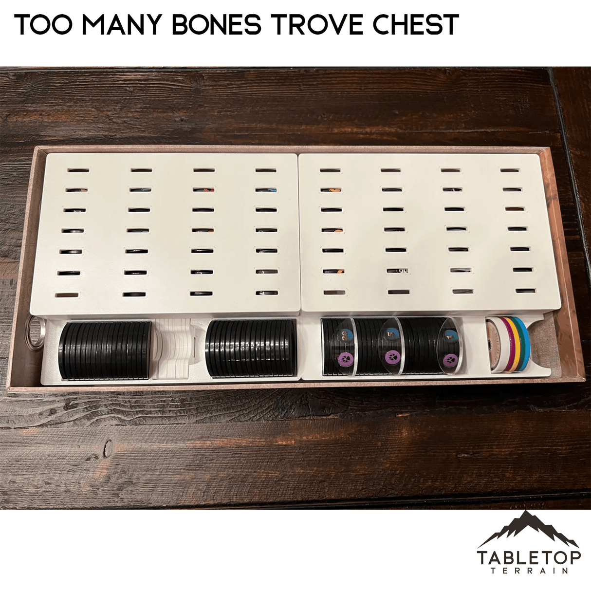 Too Many Bones Trove Chest Board Game Insert / Organizer