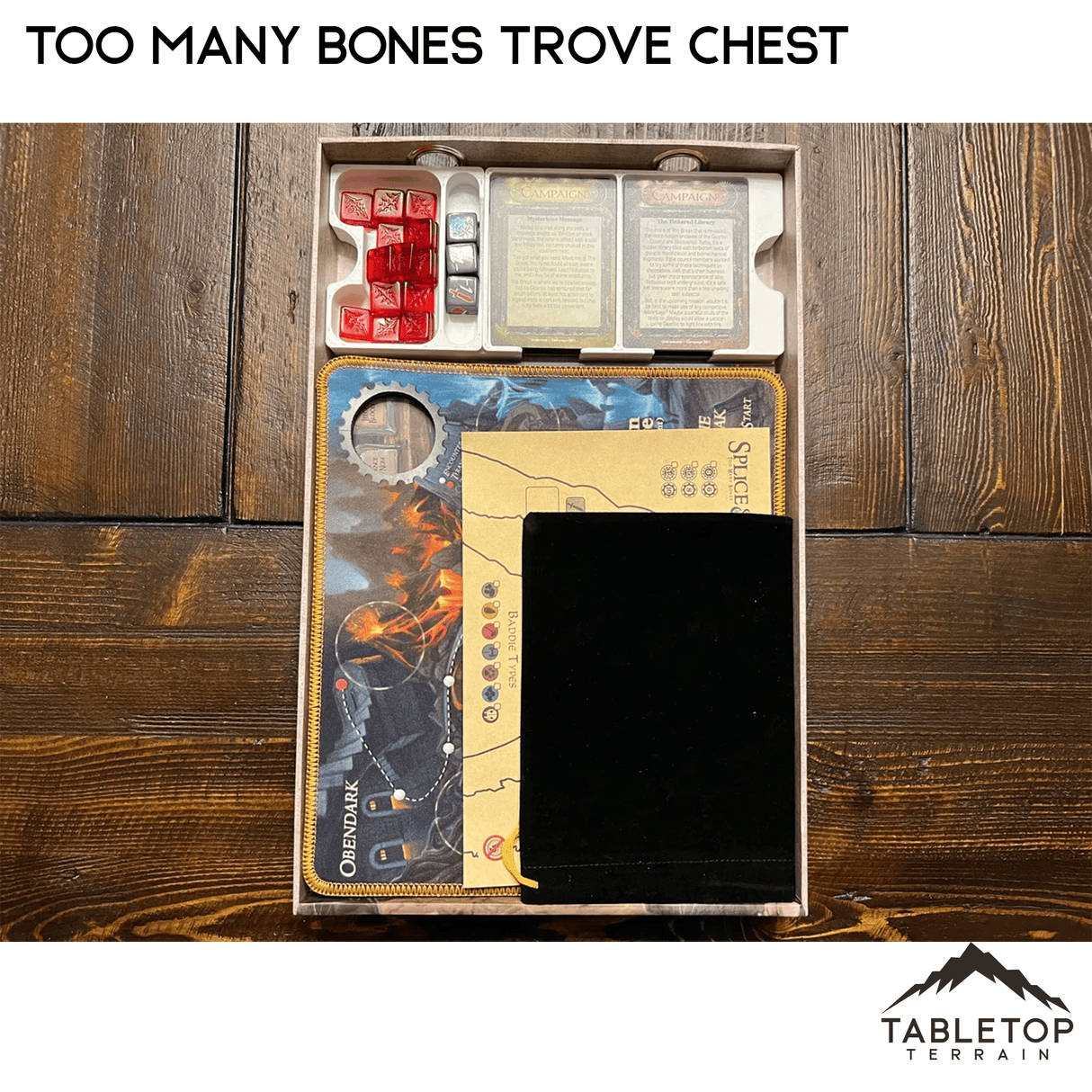Too Many Bones Trove Chest Board Game Insert / Organizer