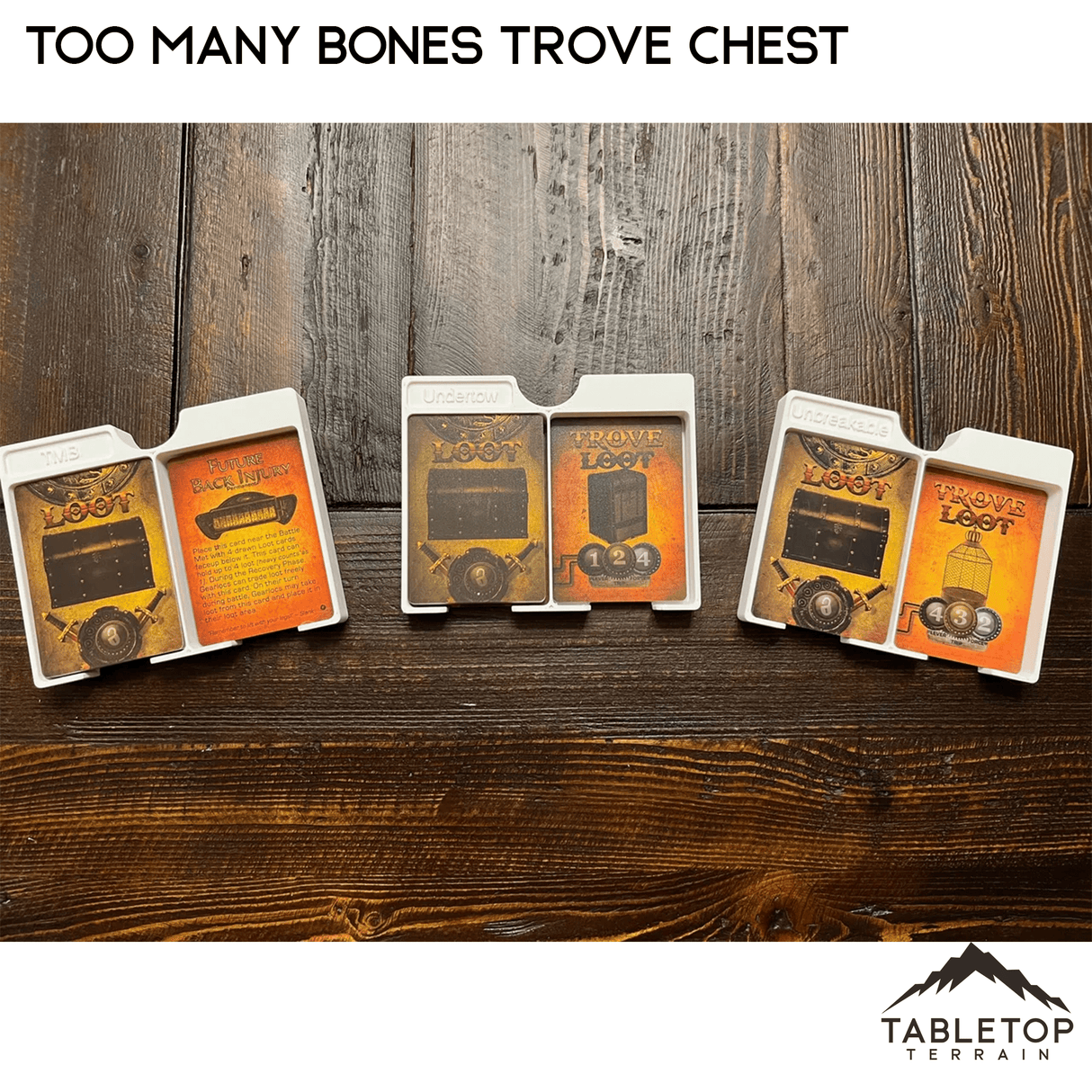 Too Many Bones Trove Chest Board Game Insert / Organizer