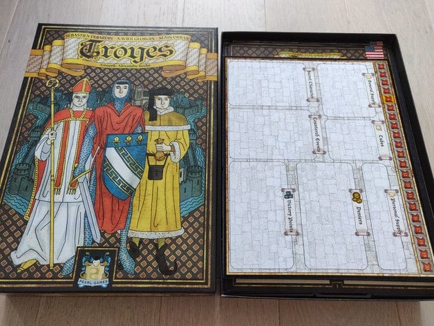 Troyes + Ladies of Troyes Expansion Board Game Insert / Organizer