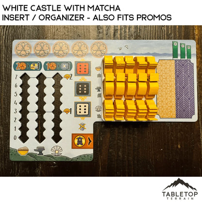 White Castle with Matcha Insert / Organizer - Also Fits Promos