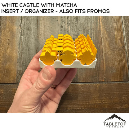 White Castle with Matcha Insert / Organizer - Also Fits Promos