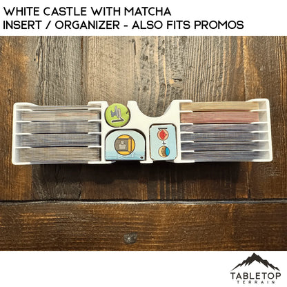 White Castle with Matcha Insert / Organizer - Also Fits Promos