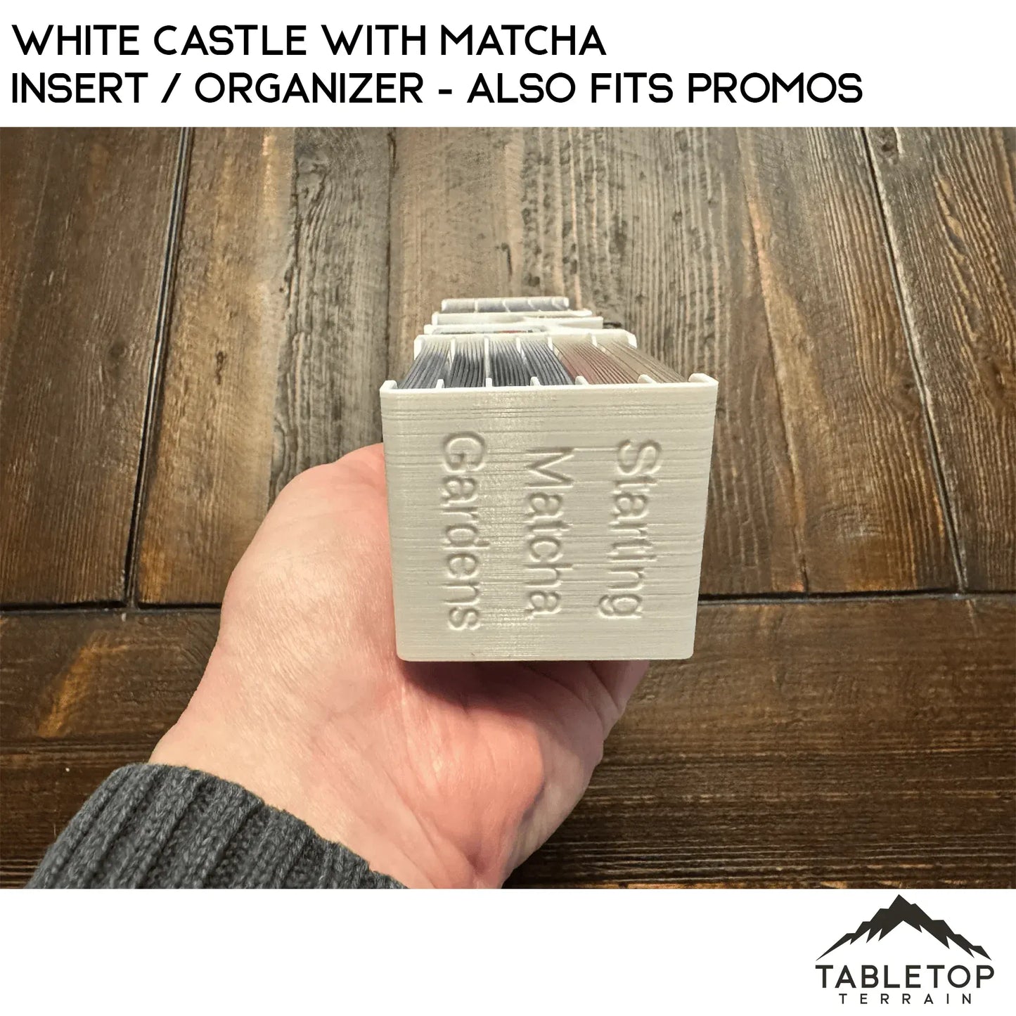 White Castle with Matcha Insert / Organizer - Also Fits Promos