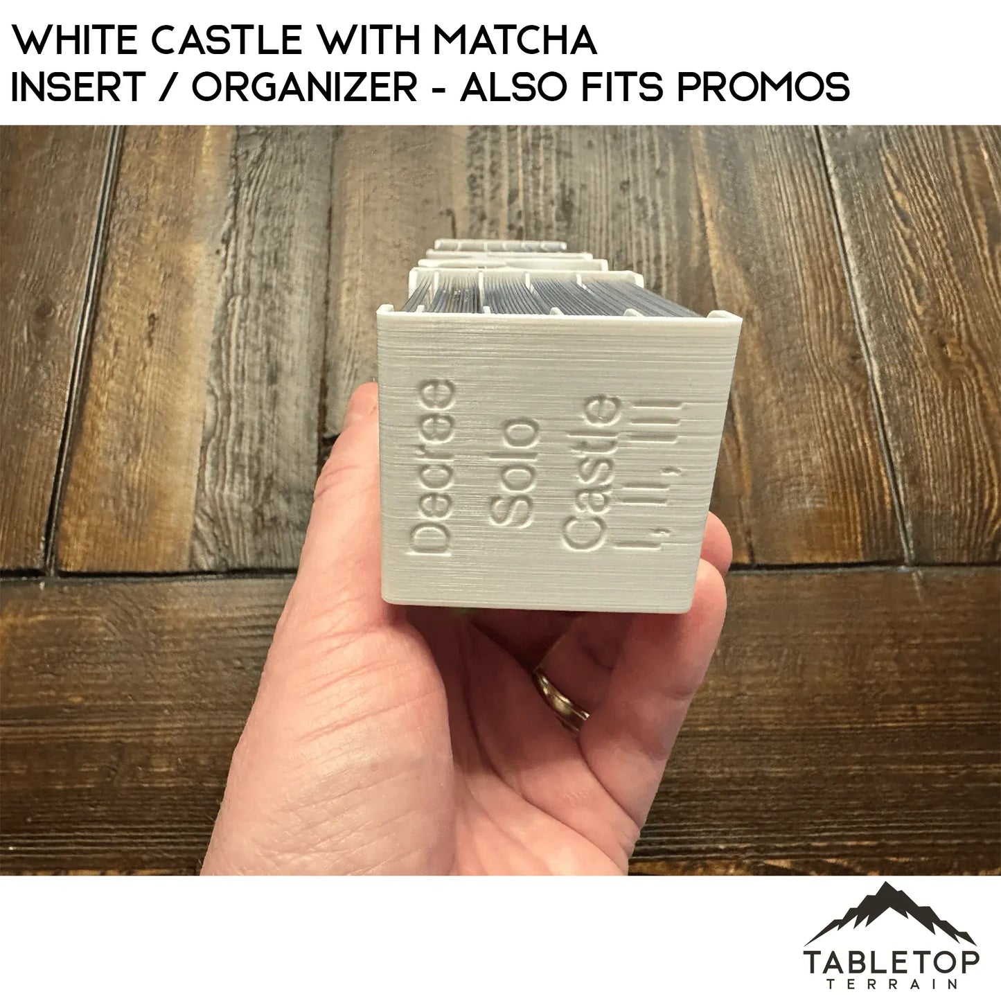 White Castle with Matcha Insert / Organizer - Also Fits Promos