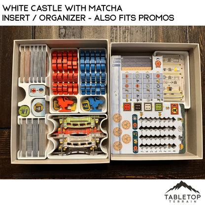 White Castle with Matcha Insert / Organizer - Also Fits Promos