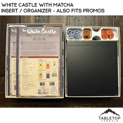 White Castle with Matcha Insert / Organizer - Also Fits Promos